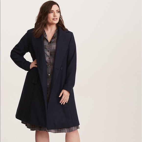 torrid outlander blue coat